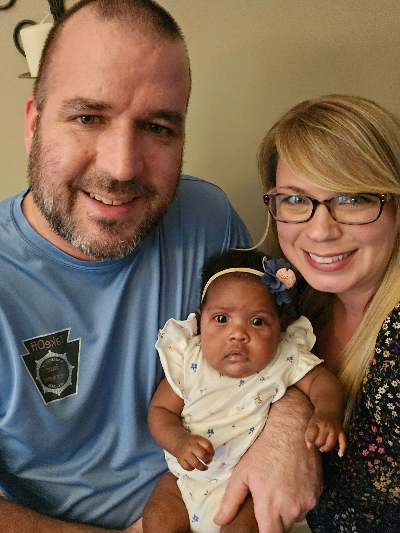 Family portrait with baby