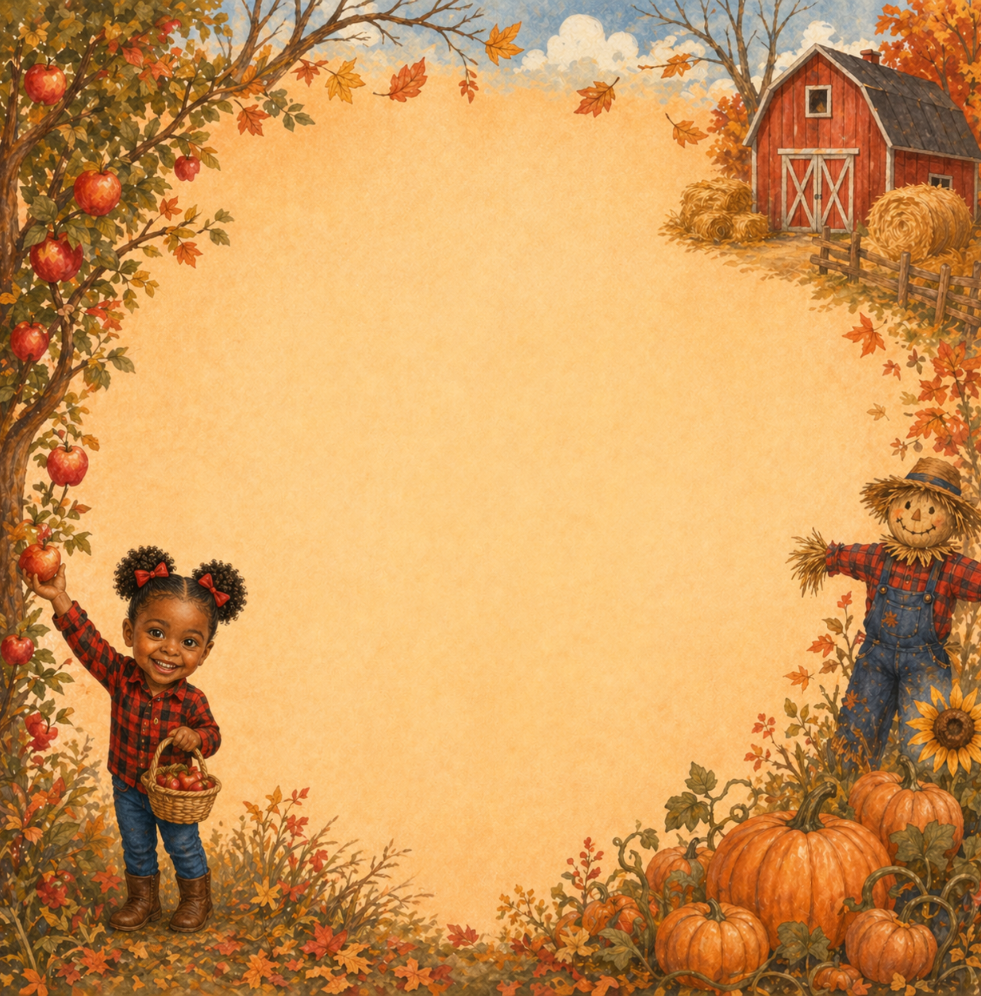 Fall illustrated song page