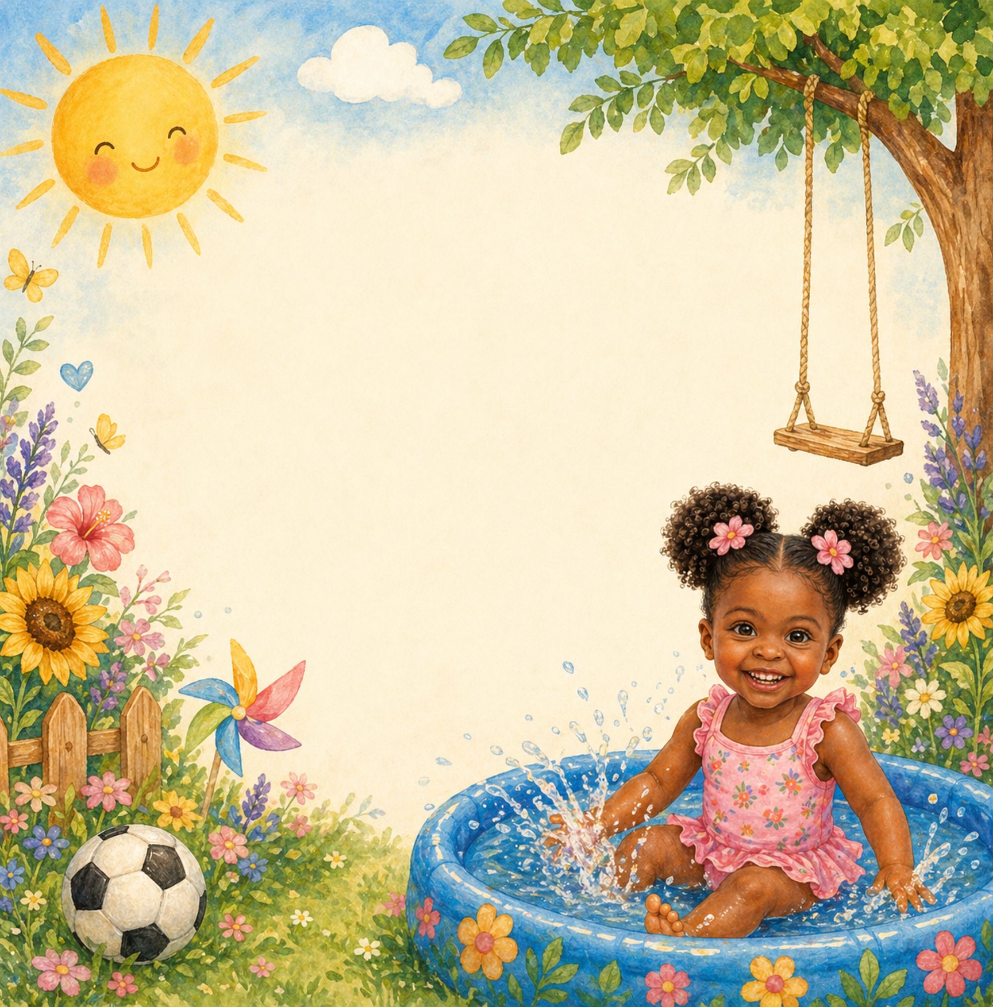 Summer illustrated song page
